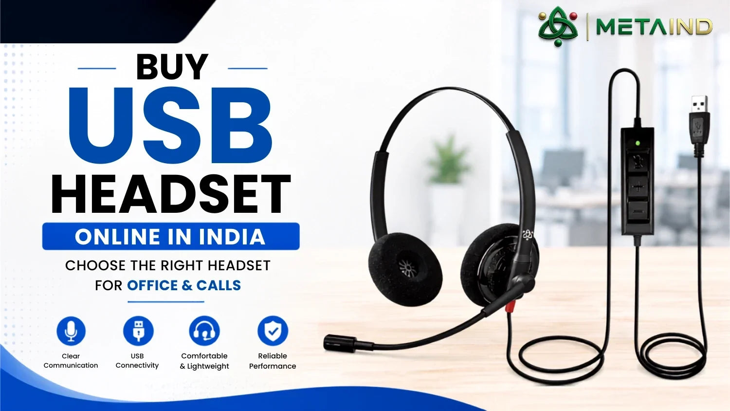 Buy USB Headset Online in India: Choose the Right Headset for Office & Calls