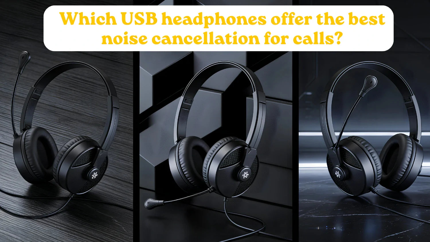 Which USB headphones offer the best noise cancellation for calls?