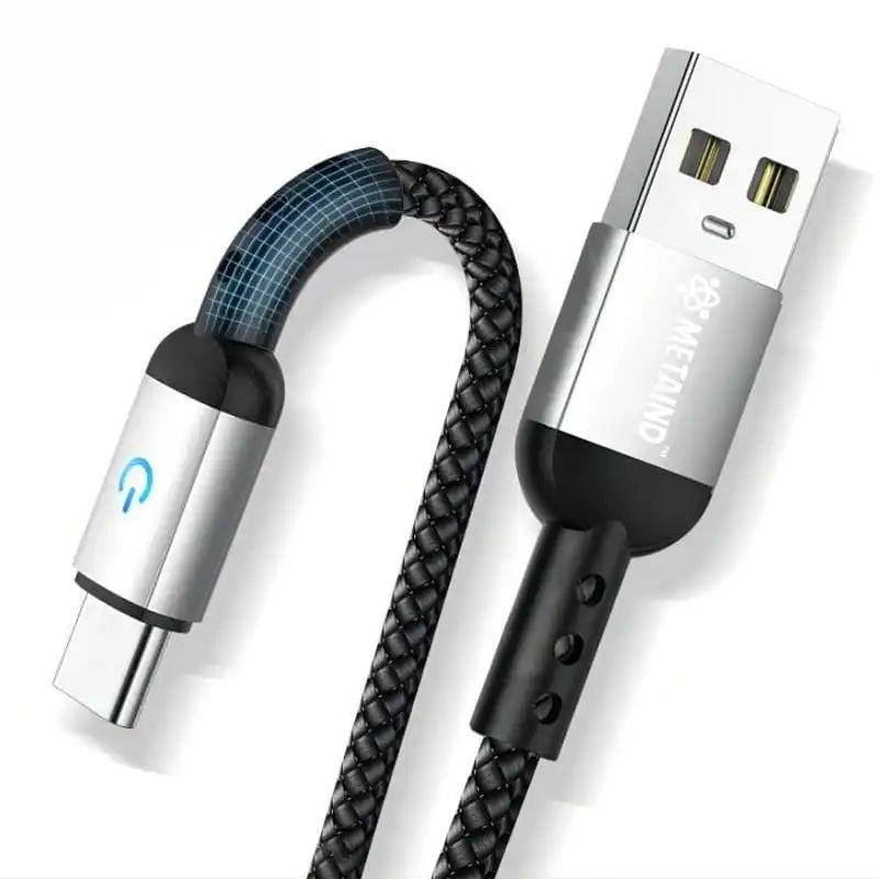 Metaind Unbreakable 3A Fast Charging Braided Type-C Cable Model: Meta_CR10 (HSN: 85447010) - Metaind