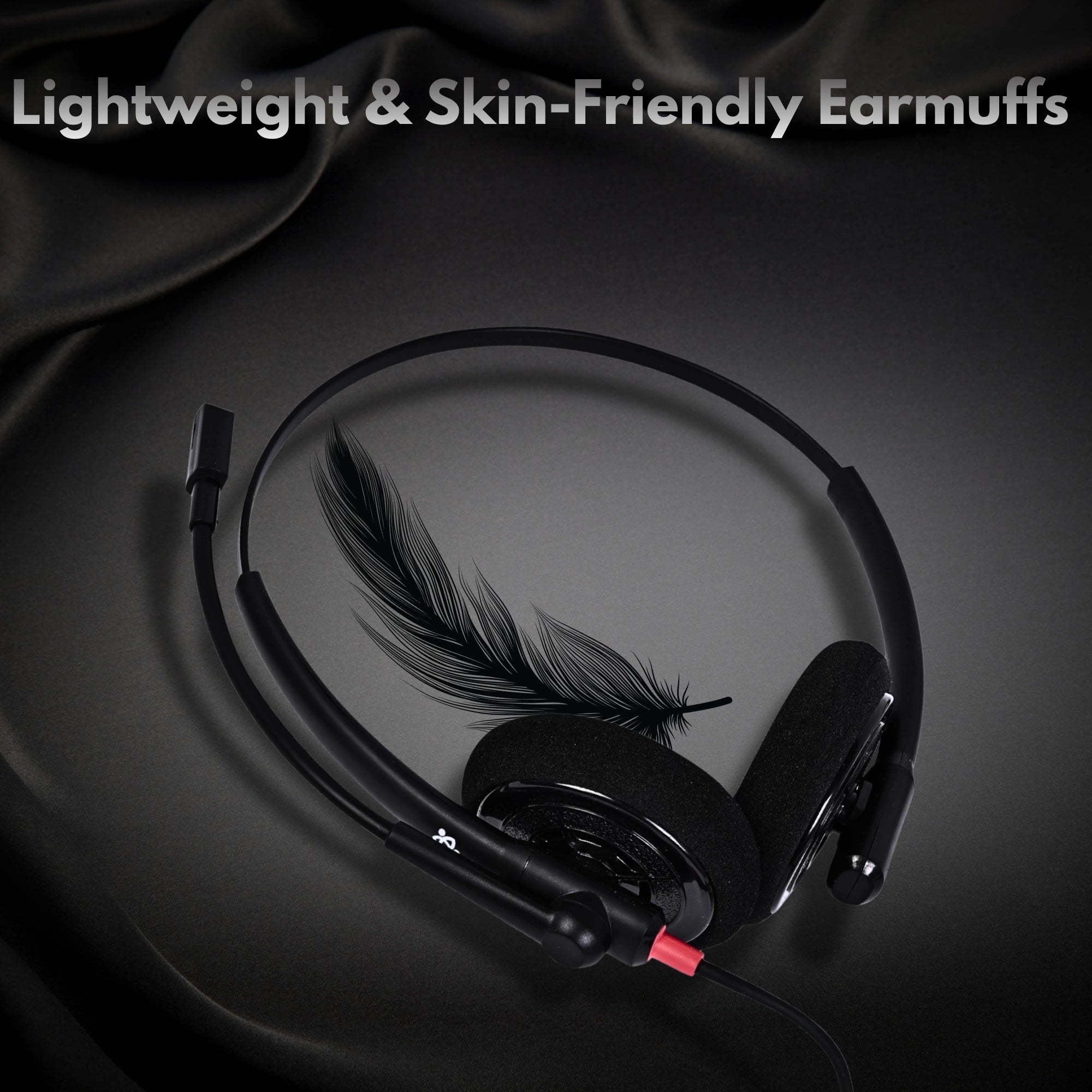 lightweight & kin friendly Earmuffs  usb headphones 