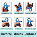 Metaind Adjustable Hand Gripper ,Model: META_HG60_Blue (HSN:95069990) - Metaind