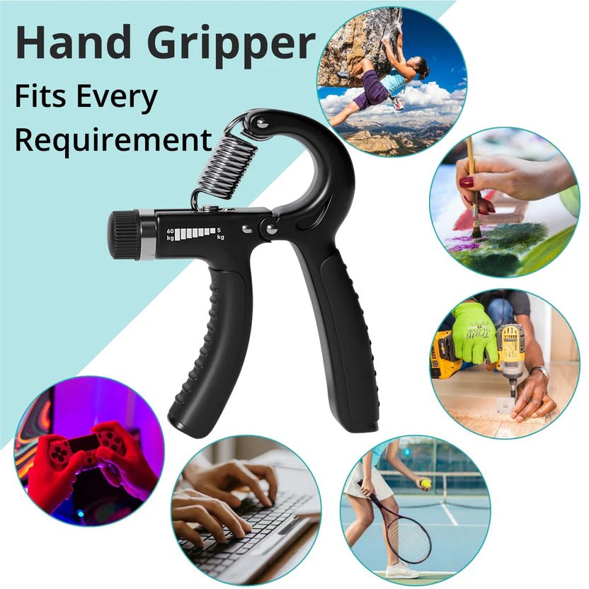 Metaind Adjustable Hand Gripper ,Model: META_HG60_Black (HSN:95069990) - Metaind