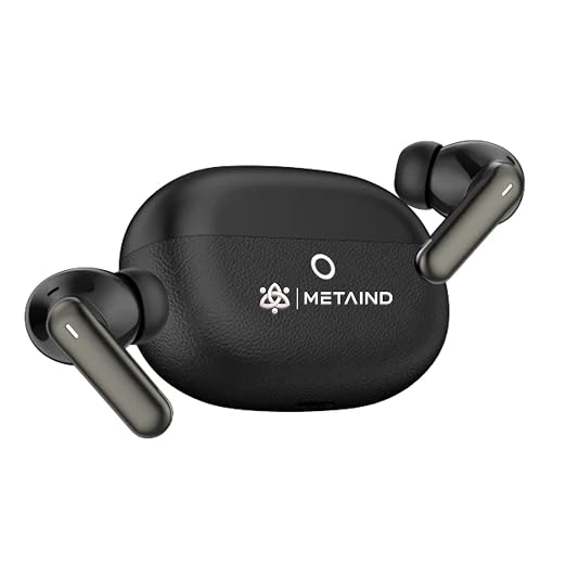Metaind Podes TWS Earbuds with Mic, Model: 110 (Matt Black)(HSN:85183000)