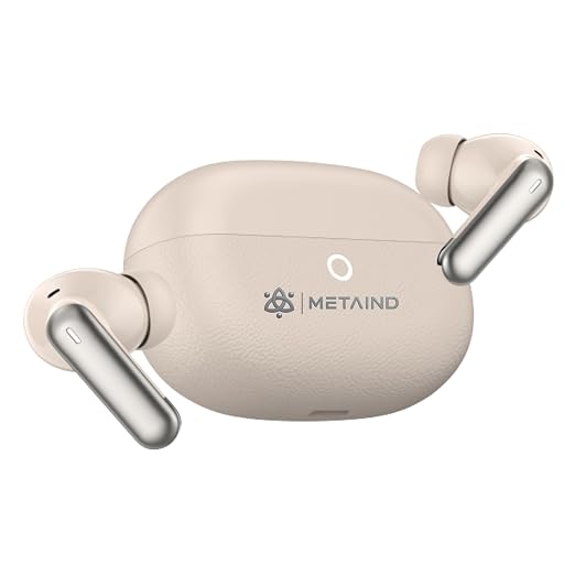 Metaind Podes TWS Earbuds with Mic, Model: 110 (Linen Beige)(HSN:85183000)