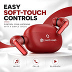Metaind Podes TWS Earbuds with Mic, Model: 110 (Hibiscus Red)(HSN:85183000) - Metaind