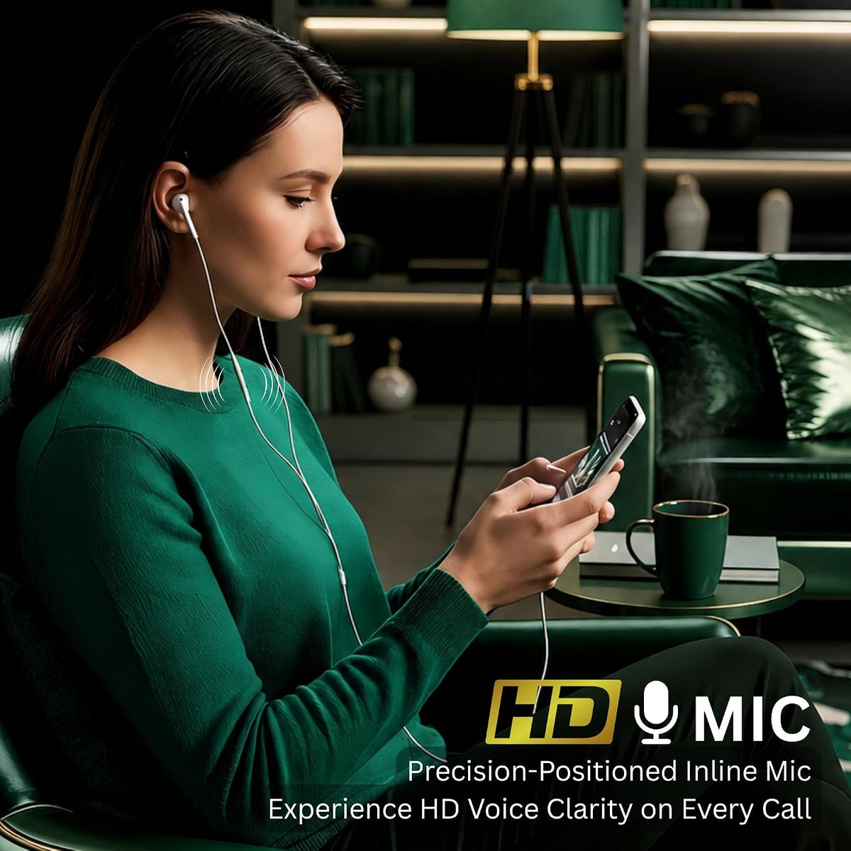 Metaind Wired USB Type-C Earphones for Android, Laptop & Tablet With Mic, Model: Meta_CT100 Pro (HSN:85183020) - Metaind