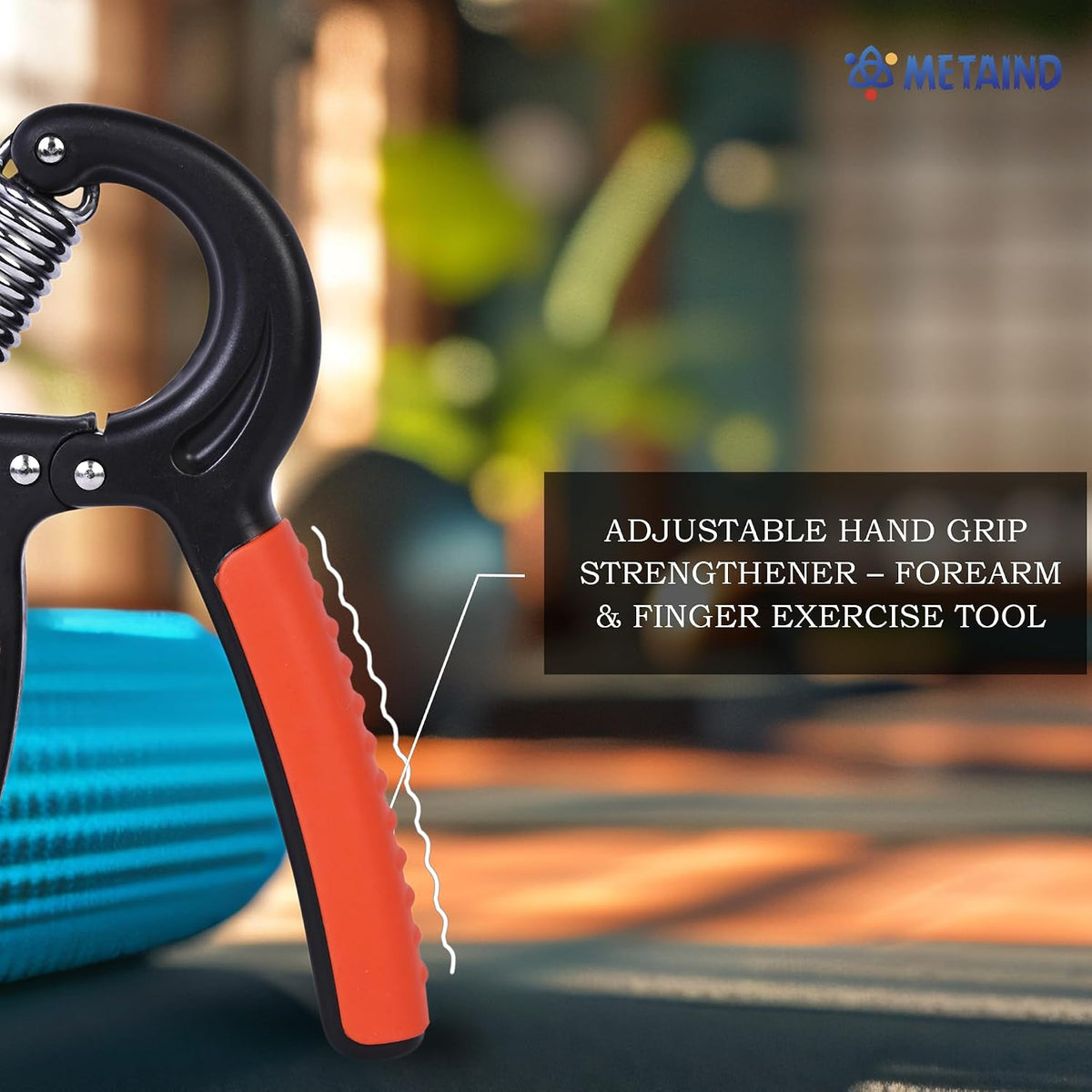 Metaind Adjustable Hand Gripper ,Model: META_HG60_Orange (HSN:95069990)
