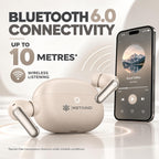 Metaind Podes TWS Earbuds with Mic, Model: 110 (Linen Beige)(HSN:85183000)
