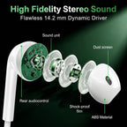 Metaind Wired USB Type-C Earphones for Android, Laptop & Tablet With Mic, Model: Meta_CT100 Pro (HSN:85183020) - Metaind