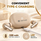 Metaind Podes TWS Earbuds with Mic, Model: 110 (Linen Beige)(HSN:85183000)