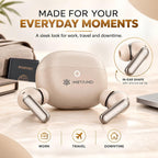 Metaind Podes TWS Earbuds with Mic, Model: 110 (Linen Beige)(HSN:85183000)