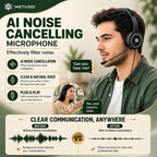 Metaind USB Headset with ENC Mic for Office, Model: Meta_MT50 (Black)(HSN:85183020) - Metaind