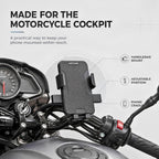 Metaind Bike Phone Holder, Model: Meta_MH05 (Black)