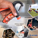 Metaind Adjustable Hand Gripper ,Model: META_HG60_Orange (HSN:95069990) - Metaind
