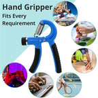Metaind Adjustable Hand Gripper ,Model: META_HG60_Blue (HSN:95069990) - Metaind