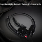 Metaind MT500 headset with memory foam ear cushions