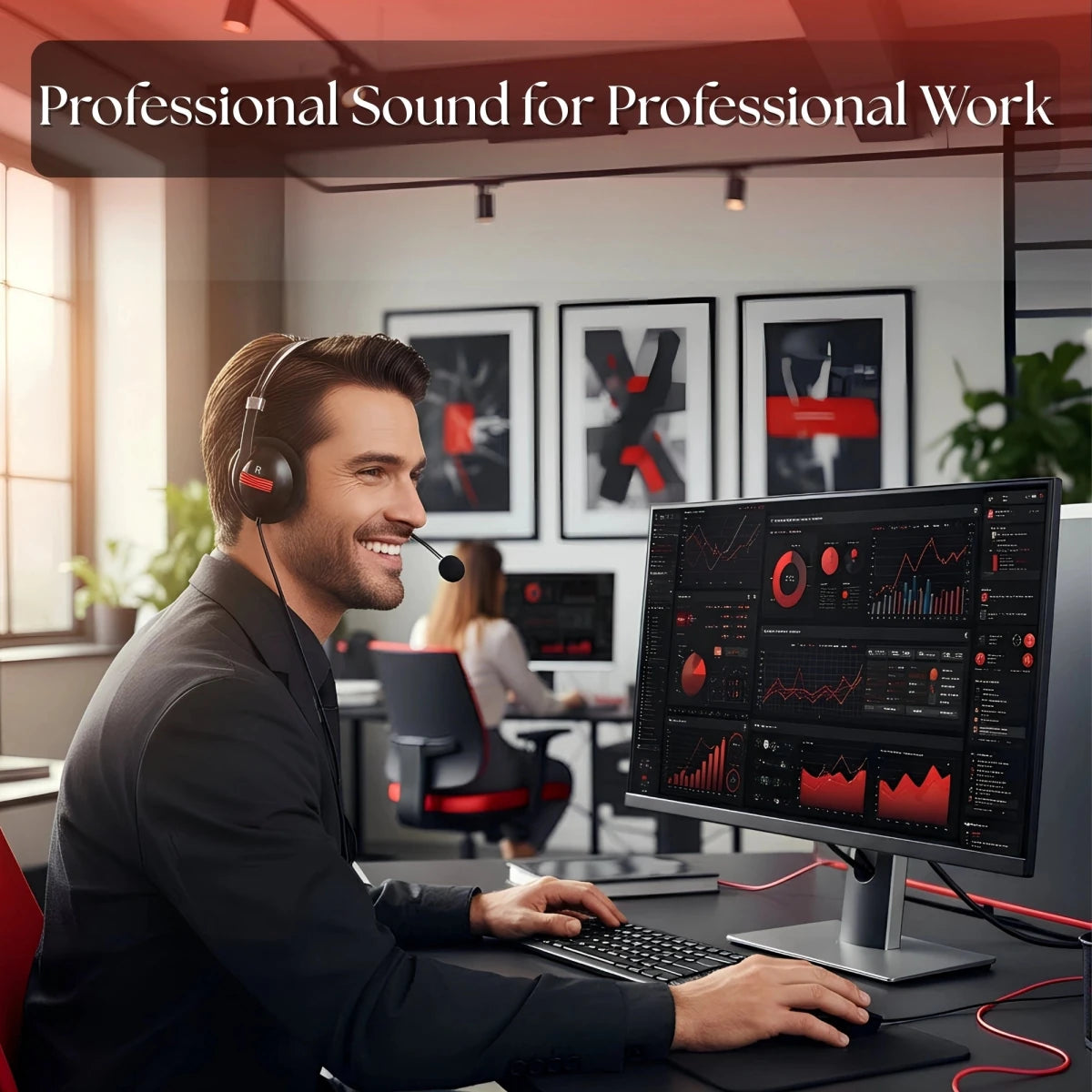 Metaind MT440 USB headset for call centers