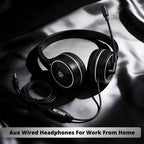 aux wired headphones for work from home