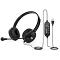 Metaind USB Headset with ENC Mic for Office, Model: Meta_MT50 (Black)(HSN:85183020) - Metaind