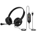 Metaind USB Headset with ENC Mic for Office, Model: Meta_MT50 (Black)(HSN:85183020) - Metaind