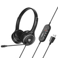 Metaind USB Headset with Mic, Model: Meta_MT30 (Black)(HSN:85183020) - Metaind