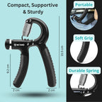 Metaind Adjustable Hand Gripper ,Model: META_HG60_Black (HSN:95069990) - Metaind