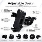 Metaind Bike Phone Holder, Model: Meta_MH05 (Black)