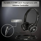 durable 3.5mm headphone with volume control