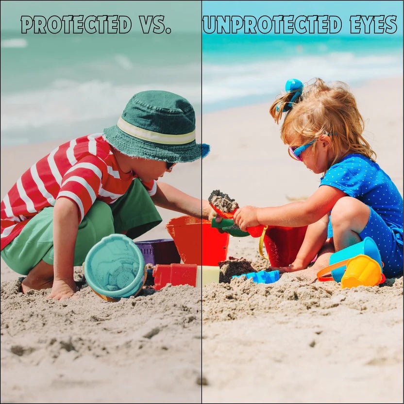 protected vs un protected eyes sunglasses