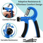 Metaind Adjustable Hand Gripper ,Model: META_HG60_Blue (HSN:95069990) - Metaind