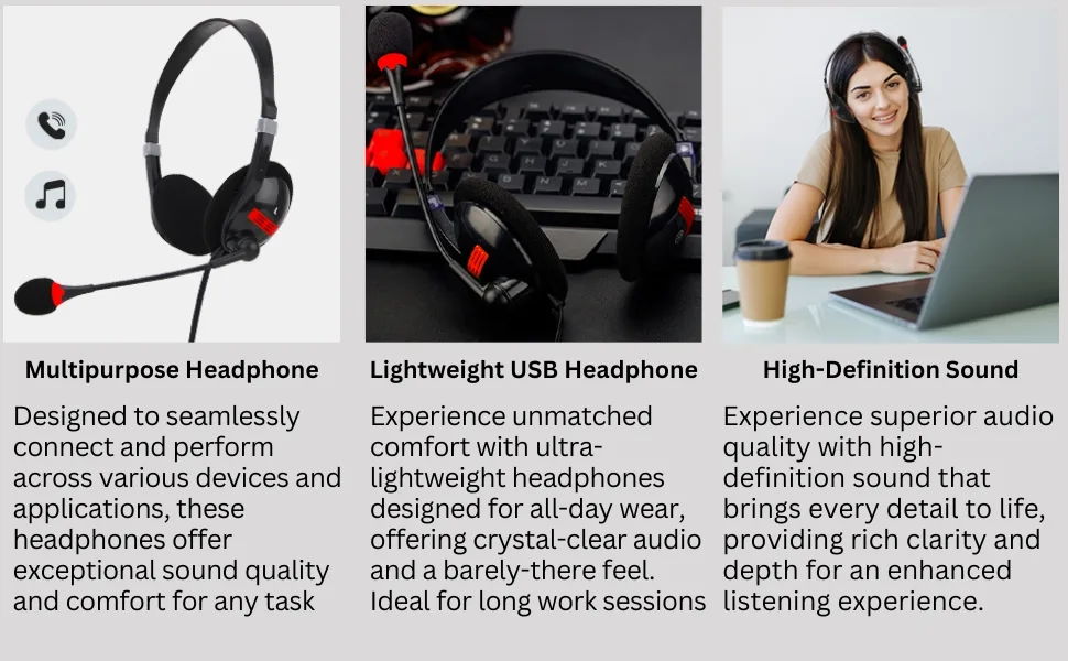Usb headsets features