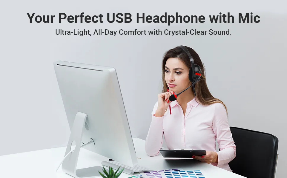 ultra light usb headsets 