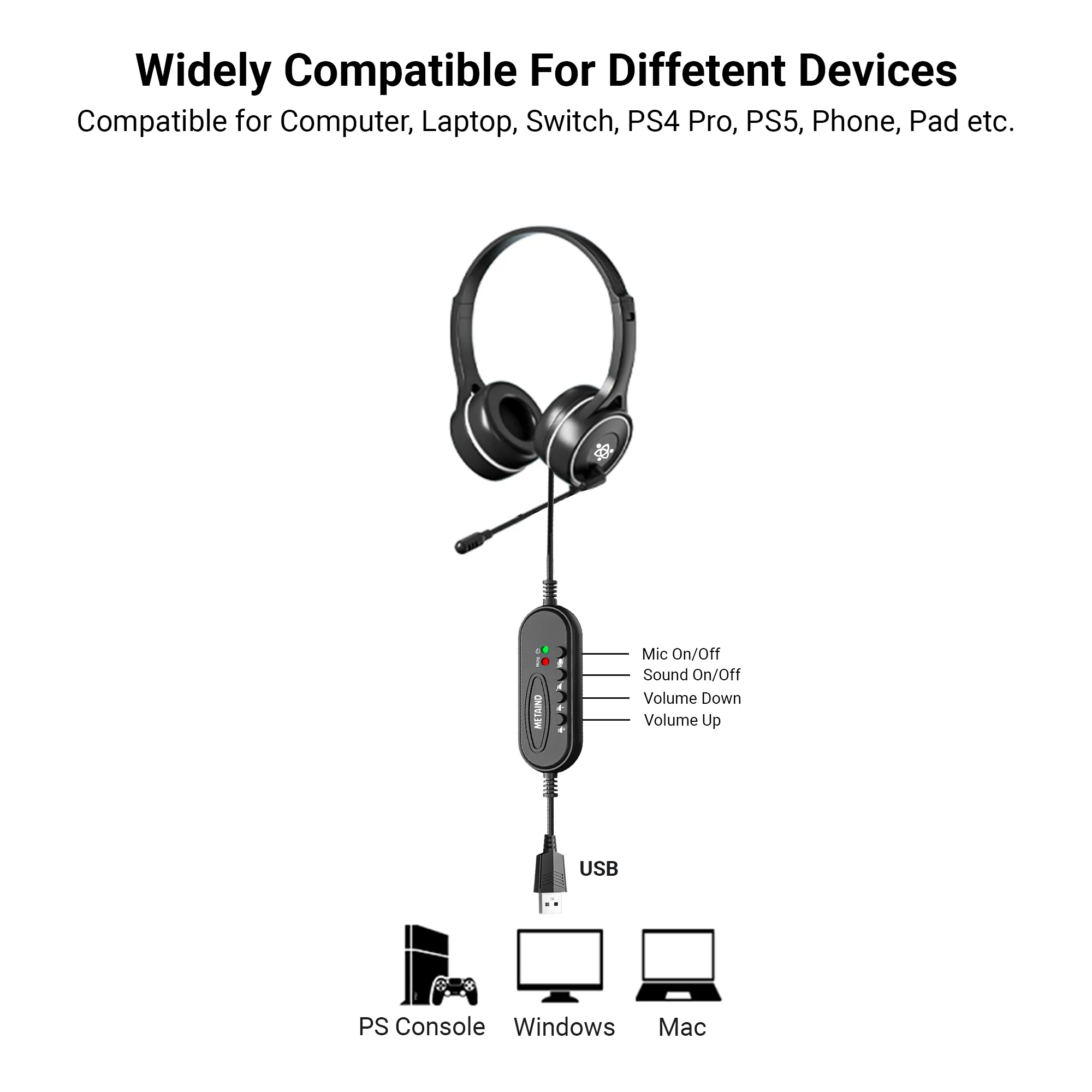 usb headphones for office meetings