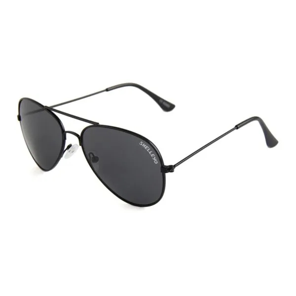 Unisex Kids Aviator Sunglasses Black