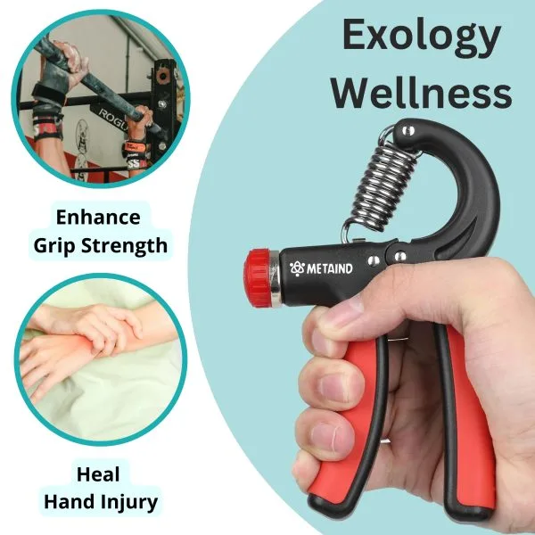 Metaind Adjustable Hand Gripper ,Model: META_HG60_Orange (HSN:95069990) - Image 4