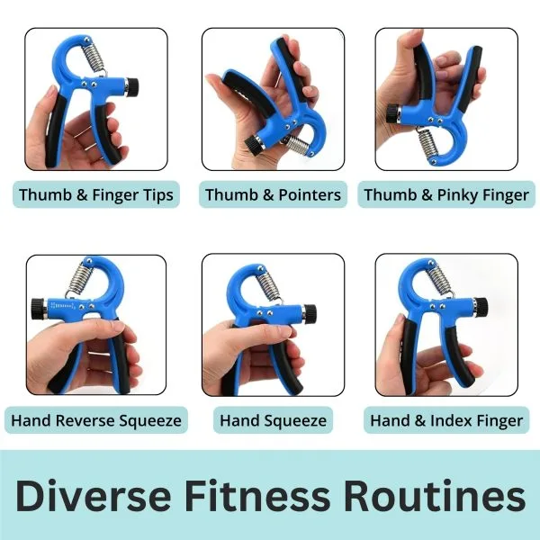Metaind Adjustable Hand Gripper ,Model: META_HG60_Blue (HSN:95069990) - Image 5