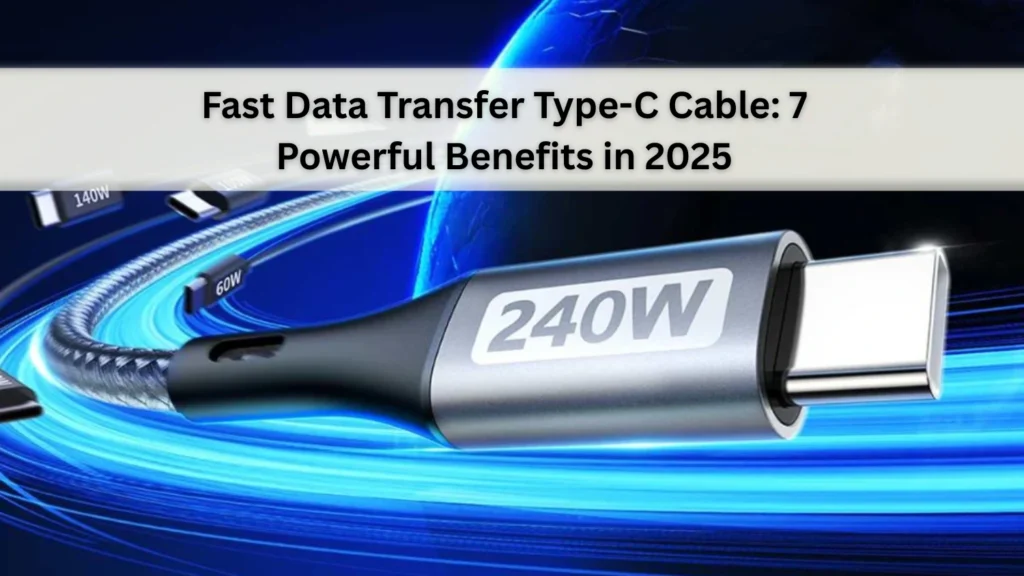 Fast Data Transfer Type-C Cable: 7 Powerful Benefits in 2025