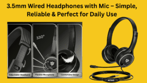 3.5mm Wired Headphones with Mic – Simple, Reliable & Perfect for Daily Use