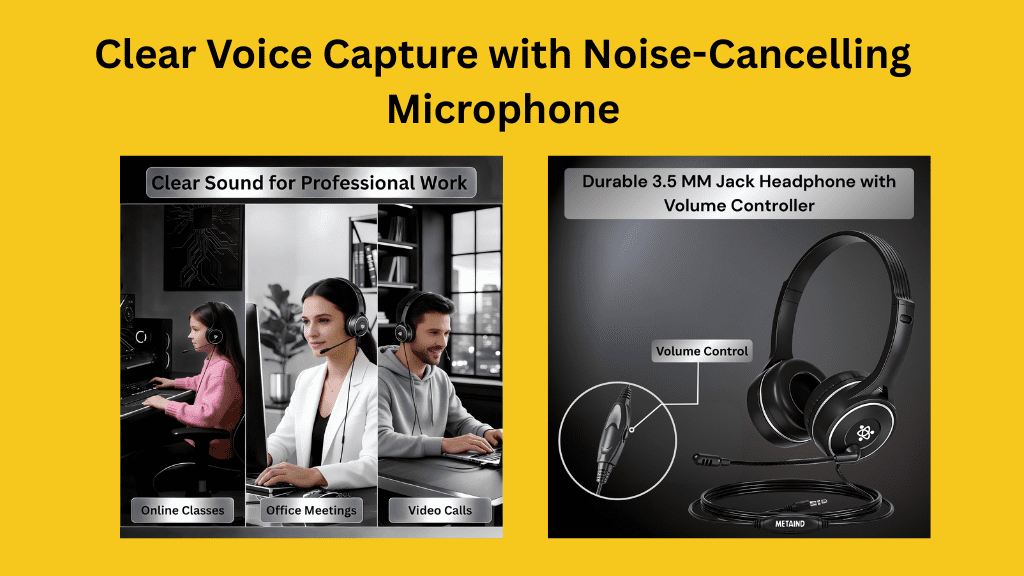 Metaind MT500 – USB Headphones with Active Noise Cancellation