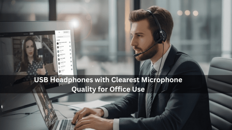 USB Headphones with Clearest Microphone Quality for Office Use